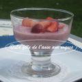 PANNA COTTA AUX FRAISES ET LAIT DE COCO