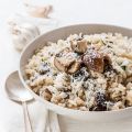 Risotto au foie gras et aux champignons