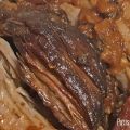 Pulled porc à l’ail et aux carottes
