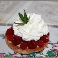 Tartelettes aux framboises, crème pâtissière,[...]