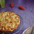 Gâteau moelleux rhubarbe et pâte d'amande