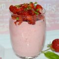 Mousse de fraises au basilic