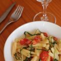 Pâtes aux tomates cerises & à la roquette