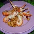 Langoustines sautées aux amandes à l'huile[...]