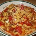 Macaroni à la viande dans une seule casserole