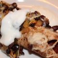 Enchiladas aux haricots noirs