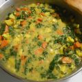 Pâté de légumes à la courge delicata et au kale