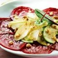 Carpaccio de betteraves rouges