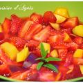 Salade de fraises et nectarines à la verveine,[...]
