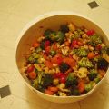 Salade de légumes croquants