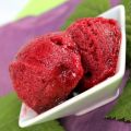 Sorbets cassis, pêche jaune, pamplemousse....etc