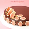 ENTREMETS CHOCOLAT / VANILLE / NOIX