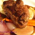 Filet mignon, sauce aphrodisiaque et légumes[...]