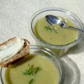 Soupe froide de courgette au chèvre