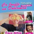 Eau détox pêche citron et thym en roman-photo