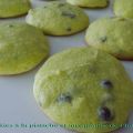 Cookies à la pistache et aux pépites de chocolat