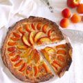 Focaccia sucrée thym, pêches, abricots (vegan,[...]