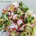 Salade pois chiche & radis à la ciboulette