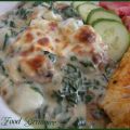Gratin de pommes de terre à la crème d'épinards