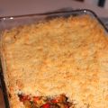 Crumble de ratatouille au parmesan