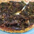 Tatin aux oignons et aux épinards