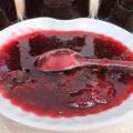 Confiture de mûres et prunes blanches
