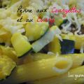 Penne au curry et courgette