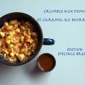 Crumble aux pommes et caramel au beurre salé