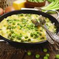 Omelette aux petits pois