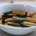 Courgettes glacées au miel