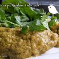 Poulet en sauce banane et curry