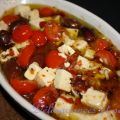 Fricassée de feta, Kalamata et tomates