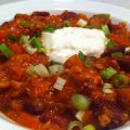 Chili con carne à la Sriracha