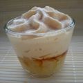 Mousse caramel et pommes cuites
