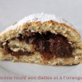 Scone roulé aux dattes et à l'orange
