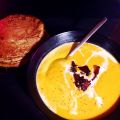 Velouté de potimarron rôti au lait d'amande