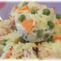 gateau de riz aux petits légumes