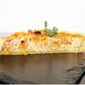 Quiche au bacon et aux oignons rouges