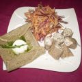 Galette au sarrasin, garniture chèvre roquette[...]