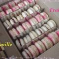 Macarons vanille et fraise..., Recette Ptitchef