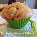 Muffins à la rhubarbe et au babeurre