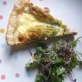 Tarte aux fleurs de courgettes farcies