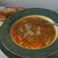 Soupe rustique vide frigo..
