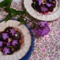 Betteraves aux noisettes et aux phlox roses