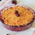 Crumble pommes-cerises aux amandes