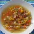 SOUPE AUX LÉGUMES ET CHORIZO