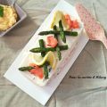 Terrine fraîche aux deux saumons et asperges