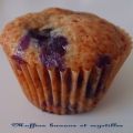 Muffins banane myrtilles