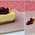 Cheesecake vanille / compote d’airelles