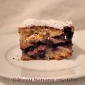 Gâteau à la banane et à la myrtille